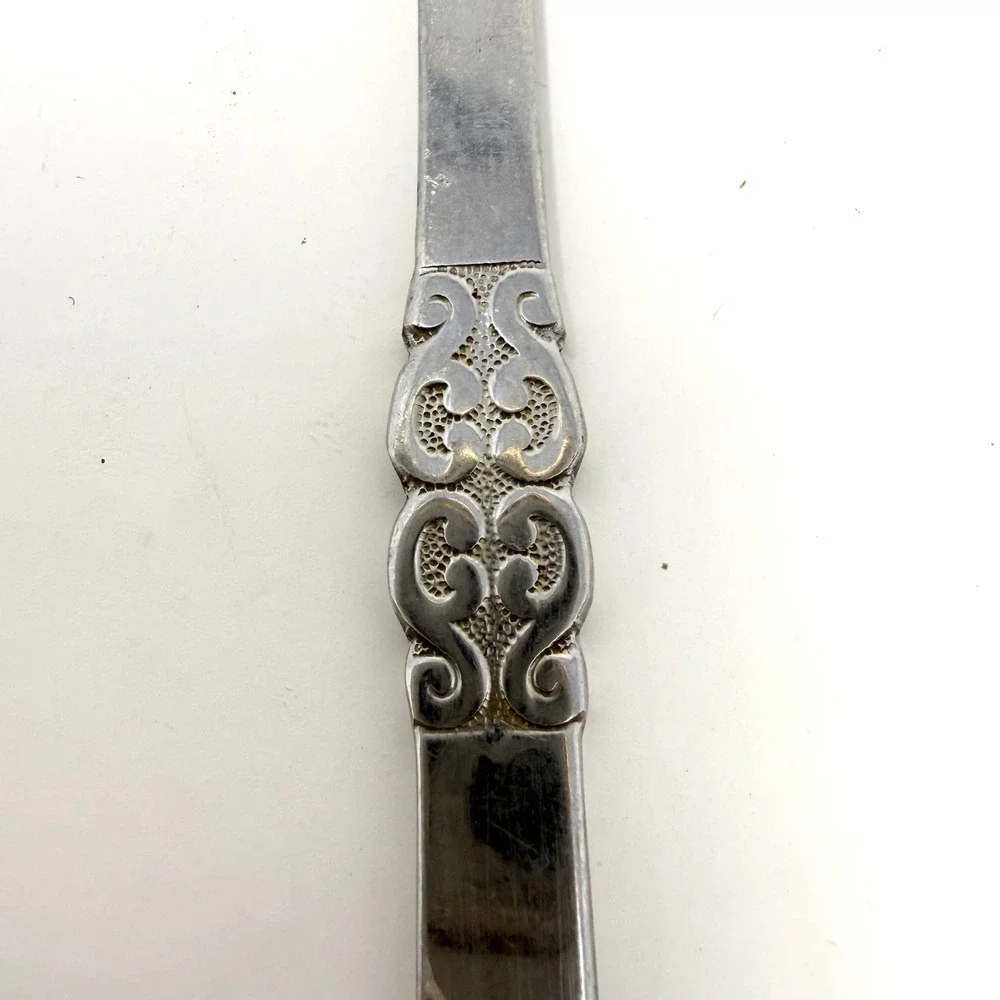 International Stainless Deluxe Danish Scroll Salad Forks Set of 3 MCM